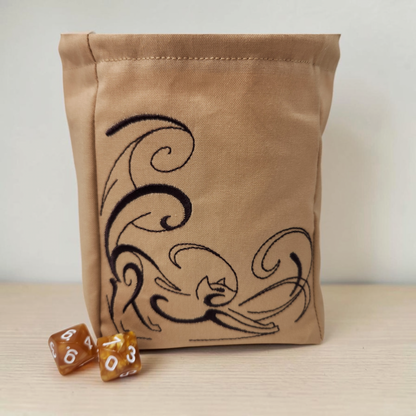 Stretching cat dice bag
