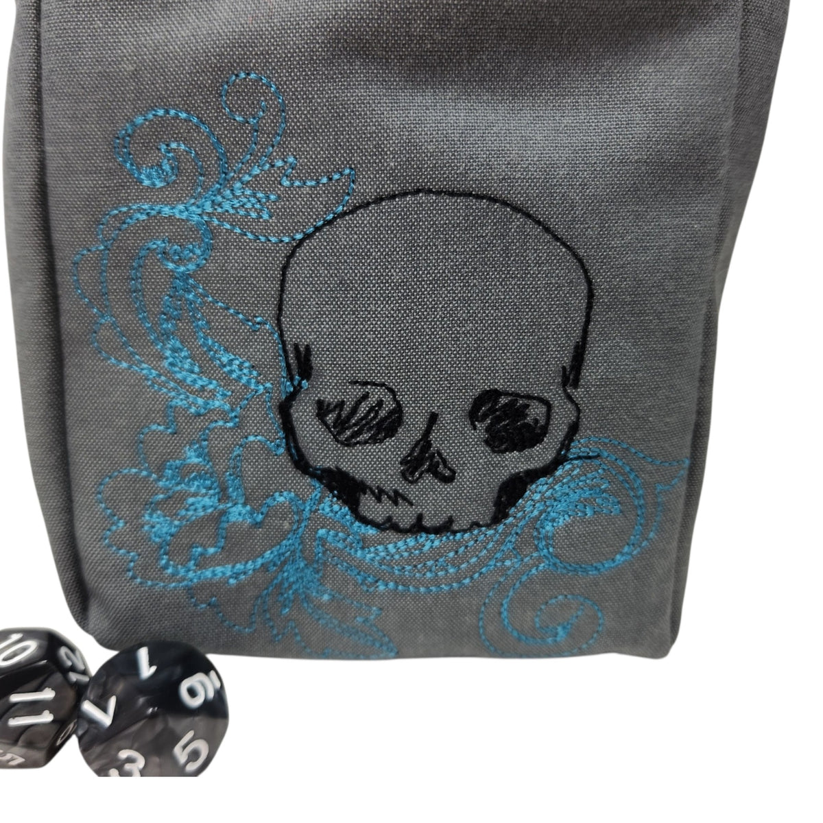Skull and Flourish dice bag
