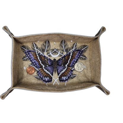 Magical moth rectangle dice tray