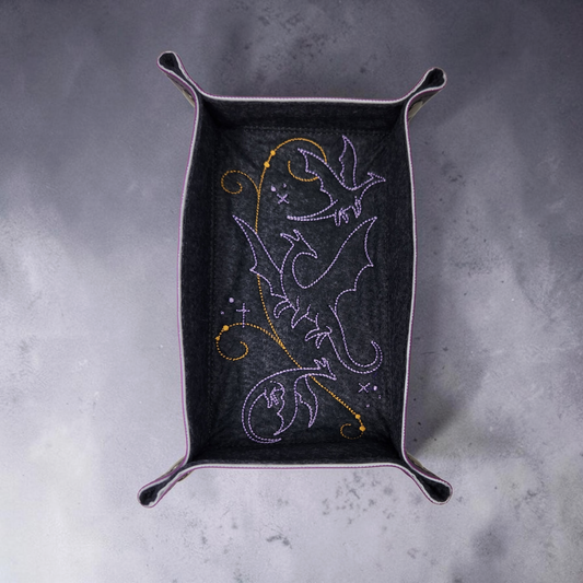 Flying dragon dice tray, rectangle