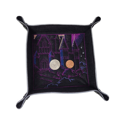 Fantasy castle dice tray