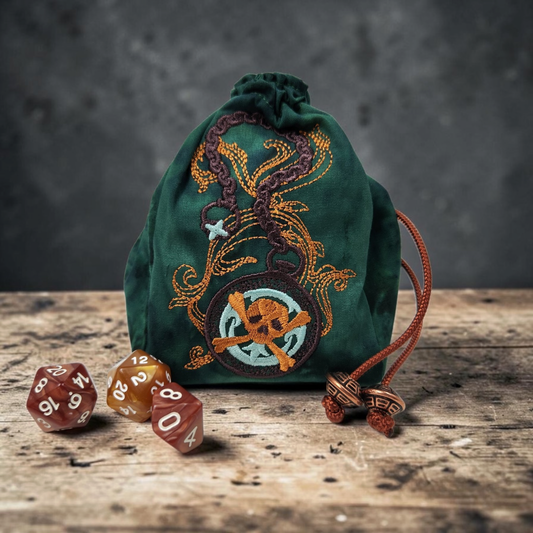 Pirate watch dice bag