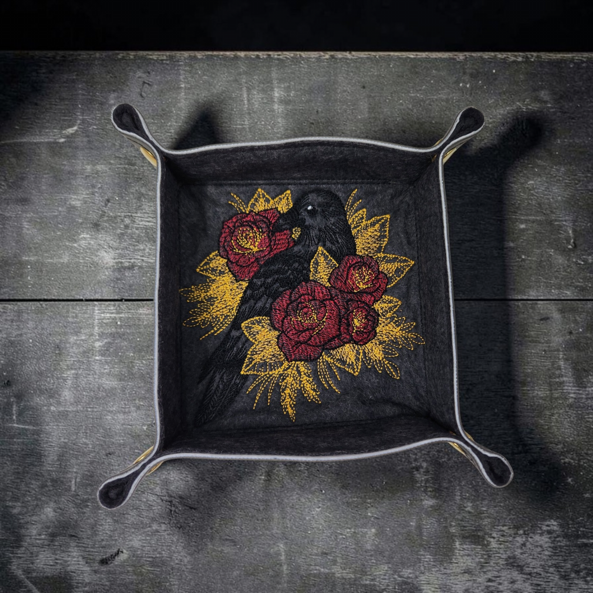 Raven and Rose dice tray