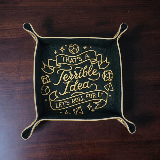 Funny gamer saying dice tray