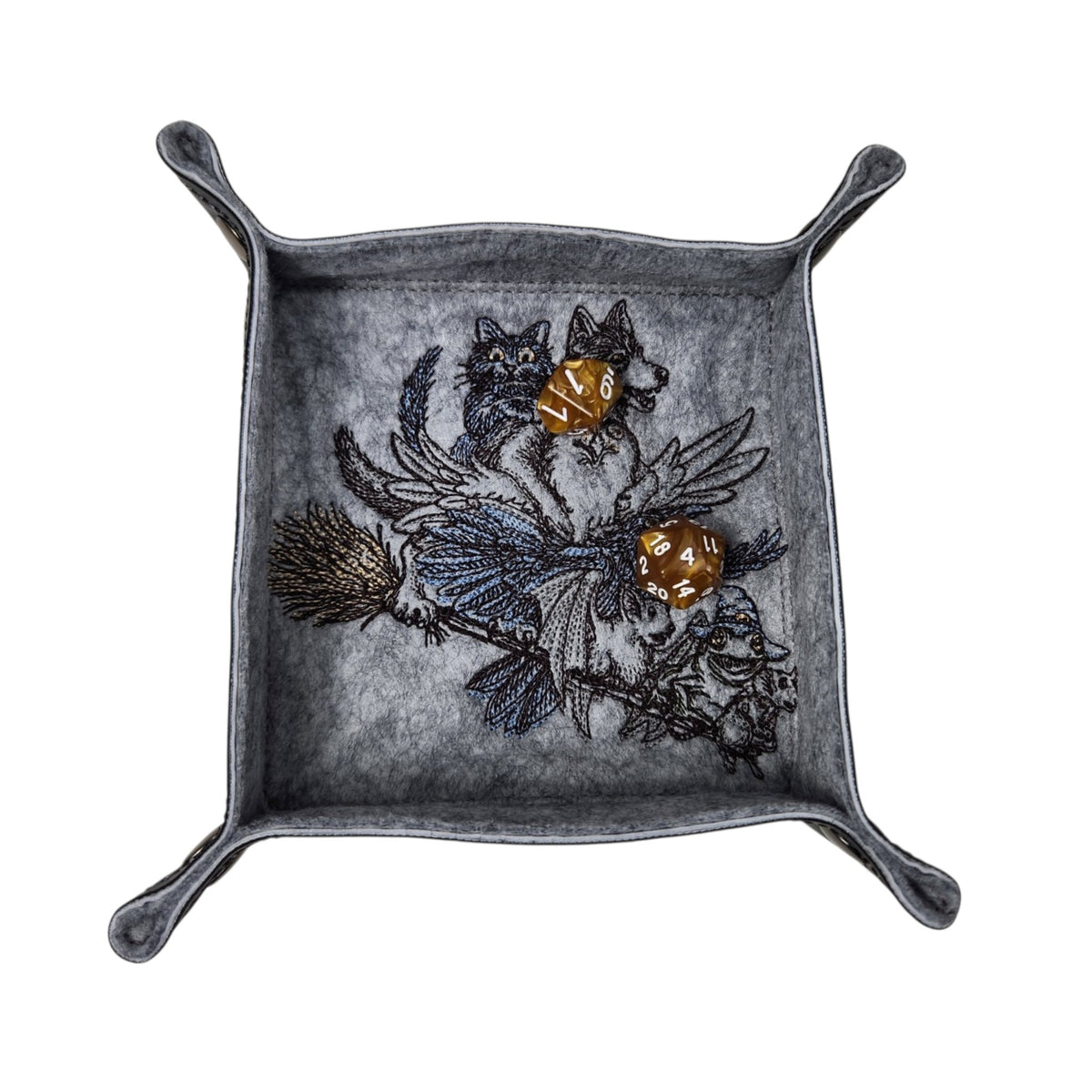 Familiar animals dice tray, TTRPG
