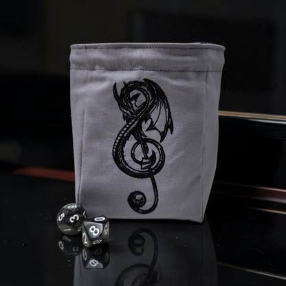 Treble Clef Dragon Dice Bag