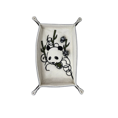 Panda bear dice tray, rectangle