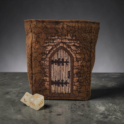Dice bag, dungeon door