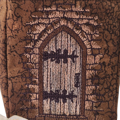 Dice bag, dungeon door