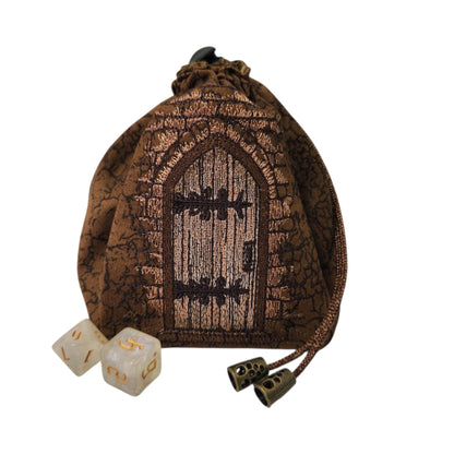 Dice bag, dungeon door