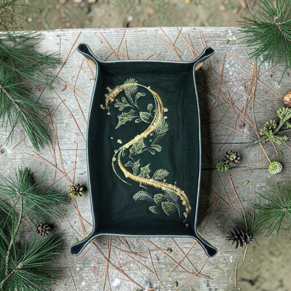 Pine and Ivy dice tray, rectangle