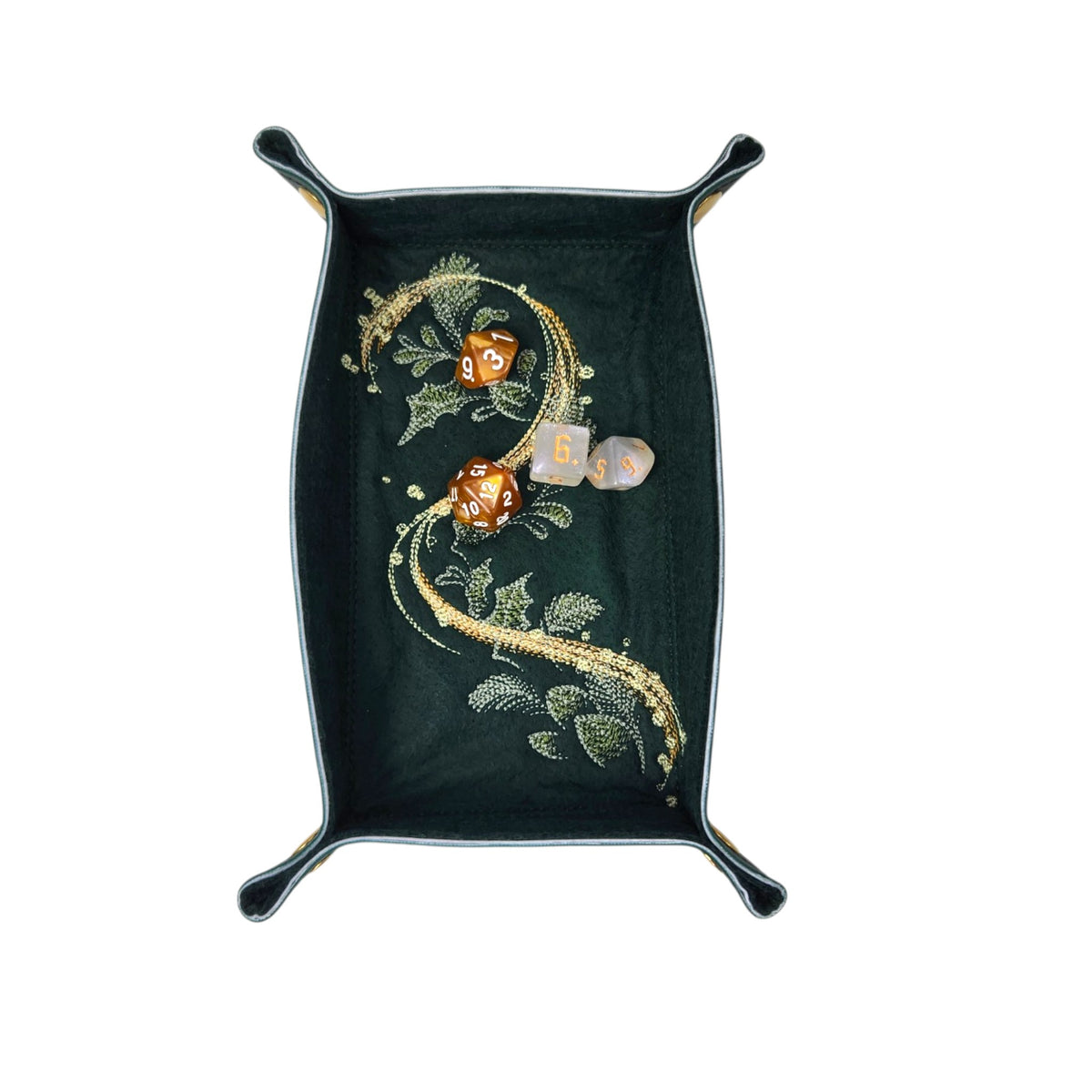 Pine and Ivy dice tray, rectangle