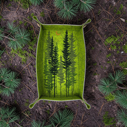 Pine forest dice tray, rectangle