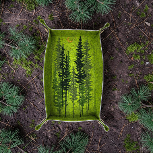 Pine forest dice tray, rectangle