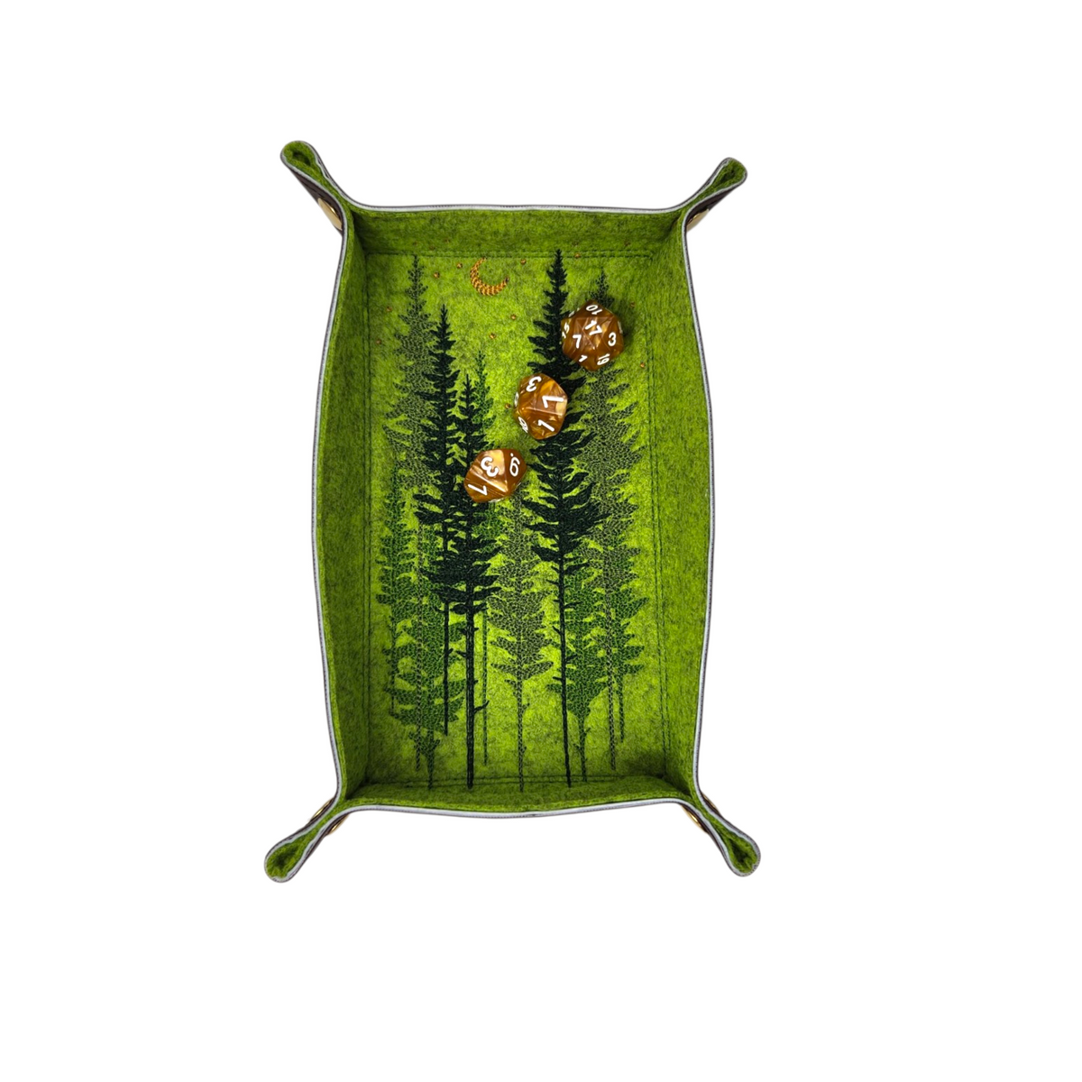 Pine forest dice tray, rectangle
