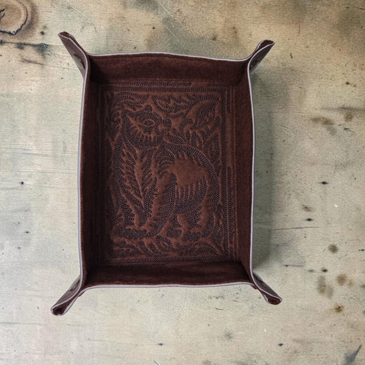 Brown Bear dice tray, rectangle