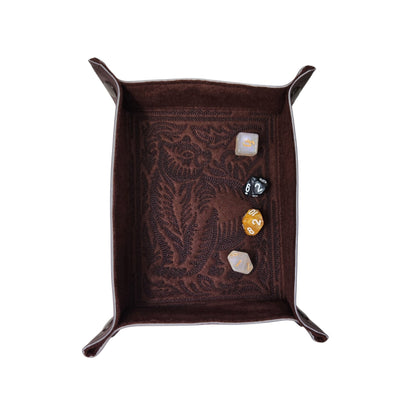 Brown Bear dice tray, rectangle