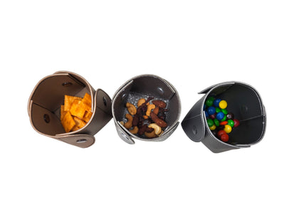 Foldable snack bowl/tray