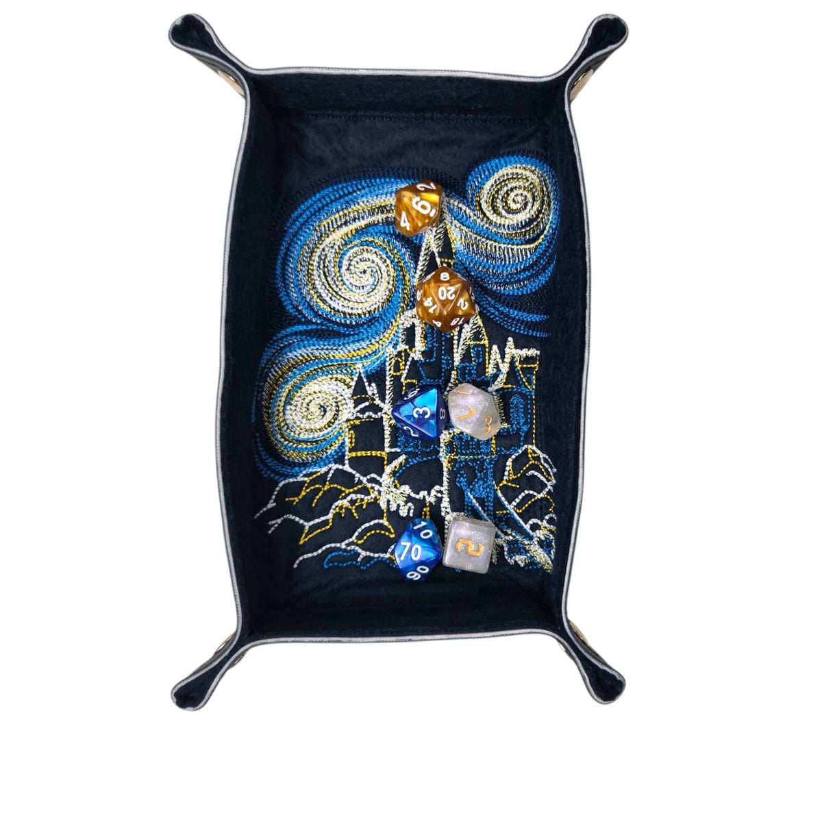 Castle in the Sky dice tray, rectangle