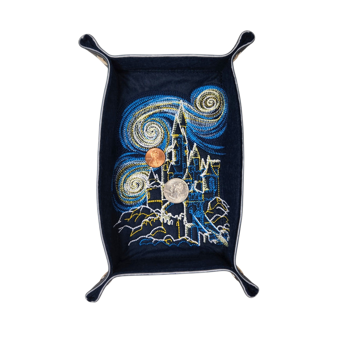 Castle in the Sky dice tray, rectangle