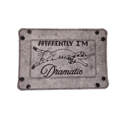 Dramatic cat dice tray, rectangle