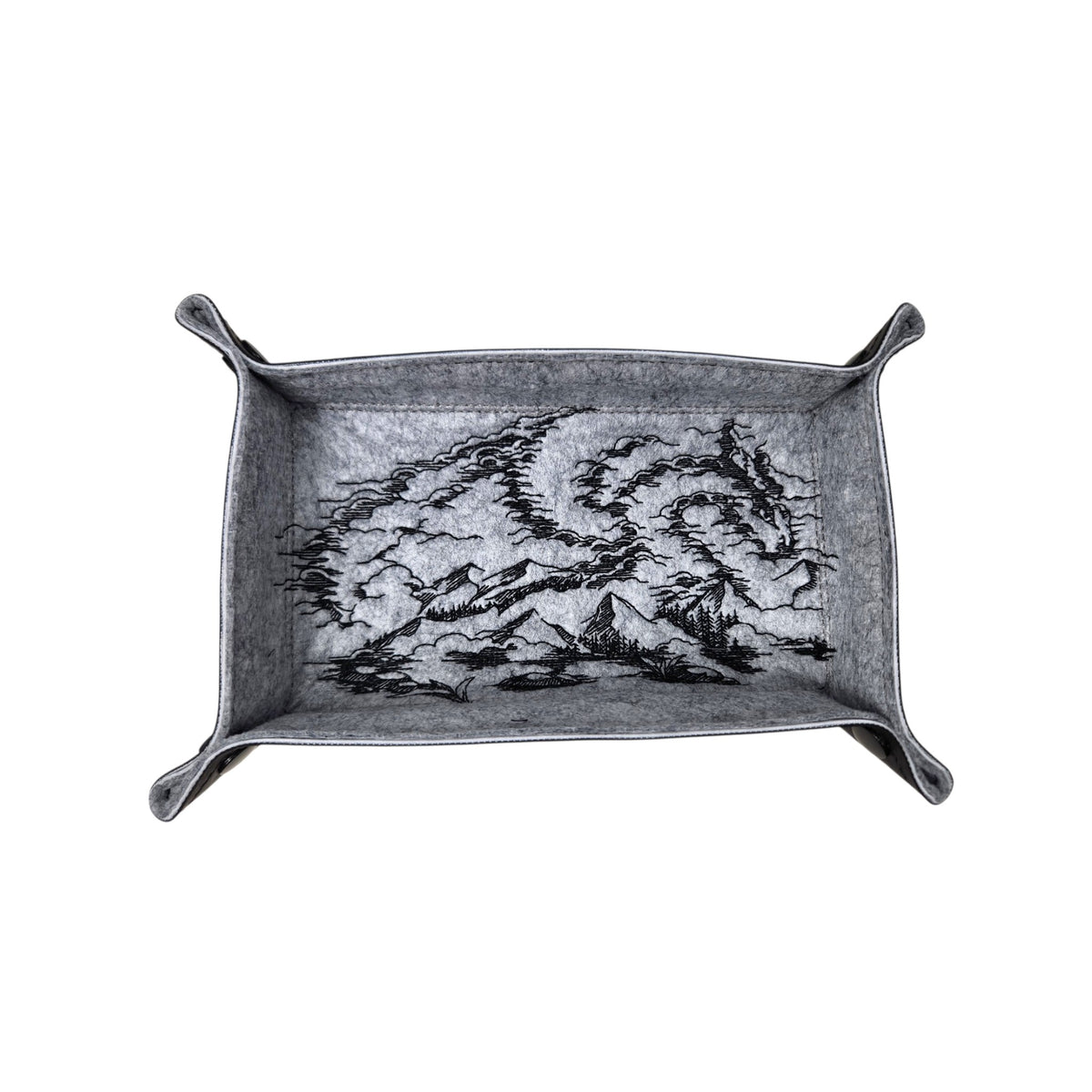 Mountain dragon dice tray, rectangle