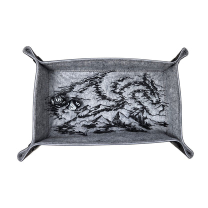 Mountain dragon dice tray, rectangle