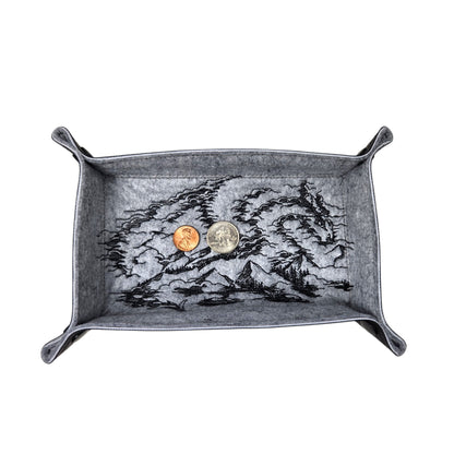 Mountain dragon dice tray, rectangle