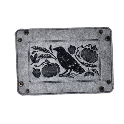 Autumn raven dice tray, rectangle