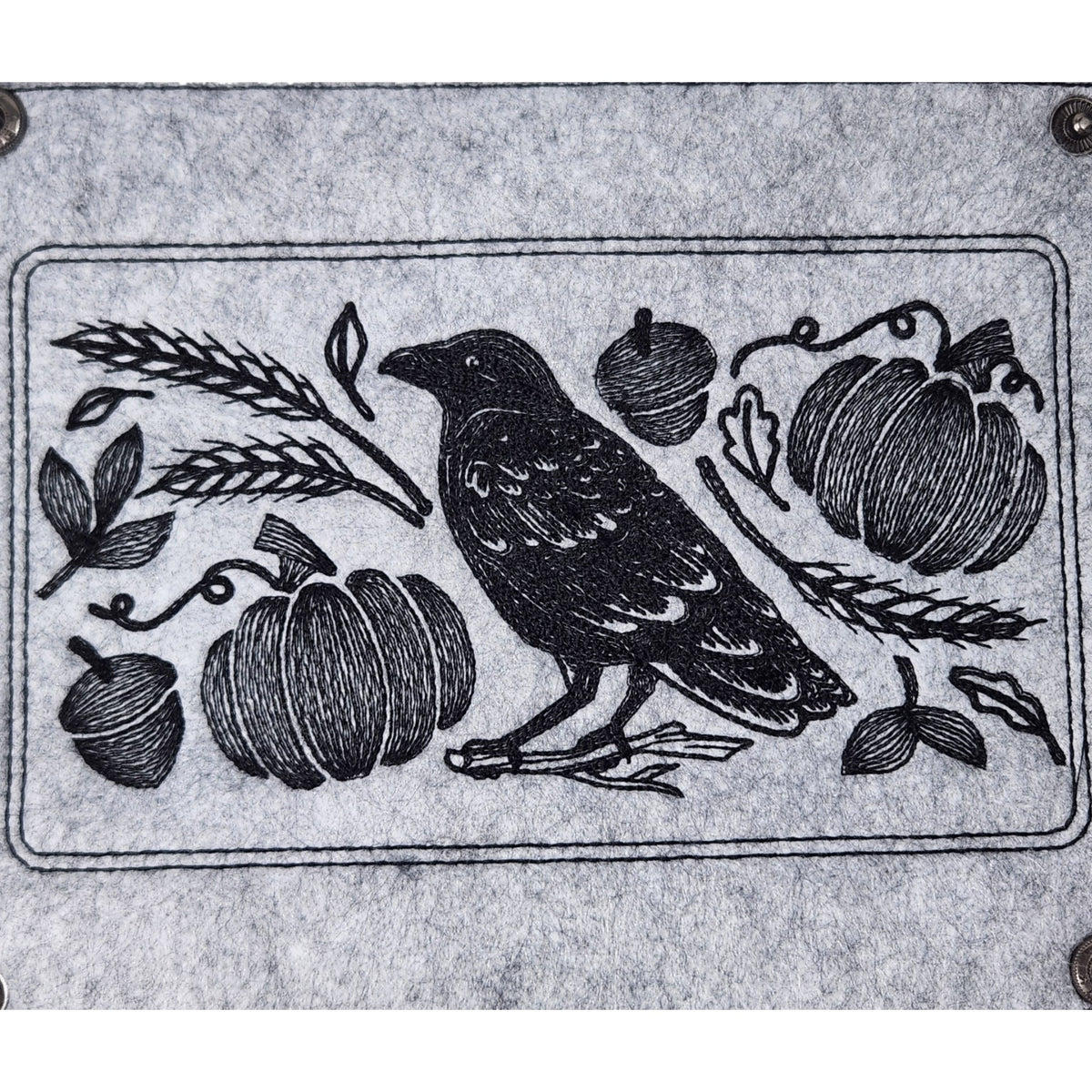 Autumn raven dice tray, rectangle