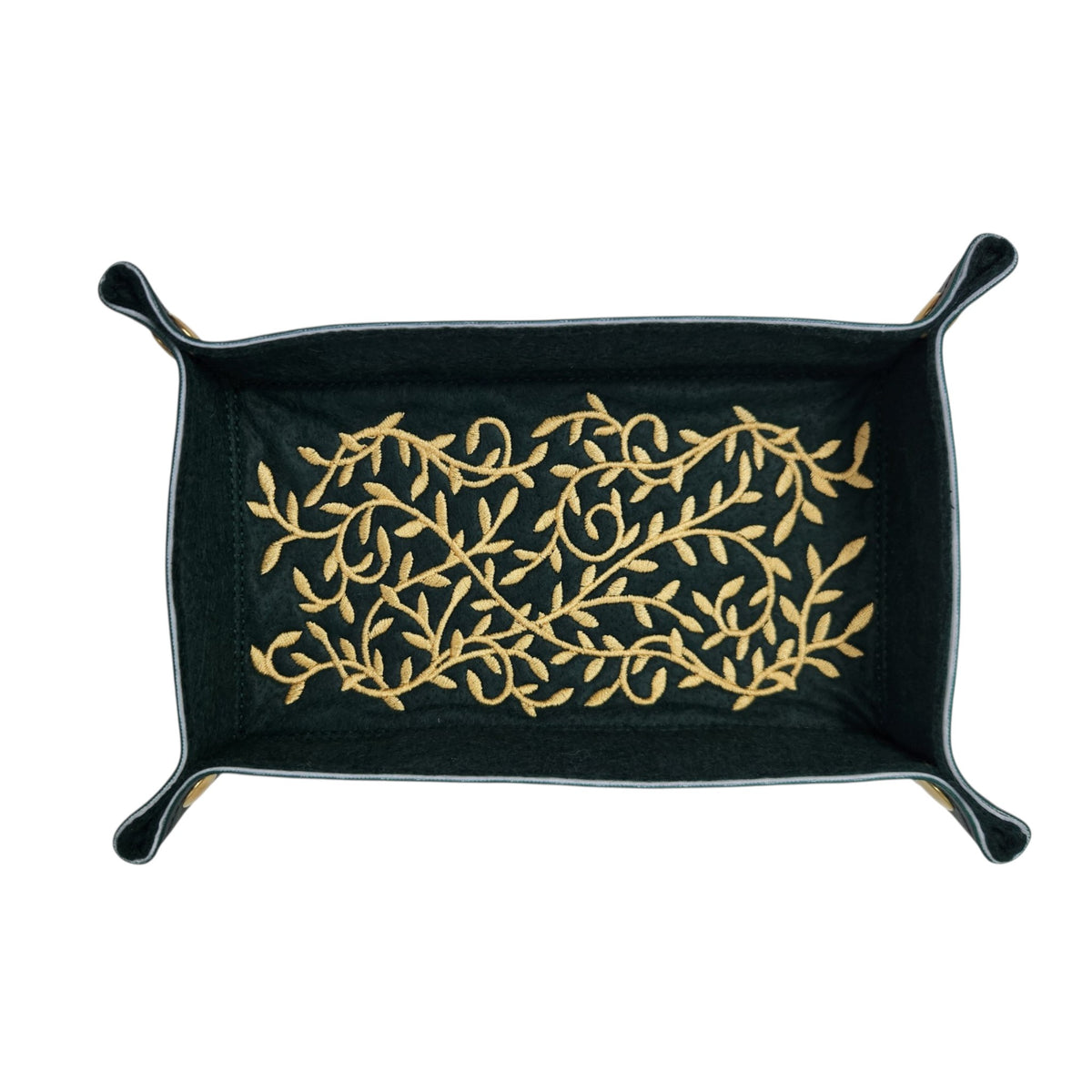 Golden vine dice tray, rectangle