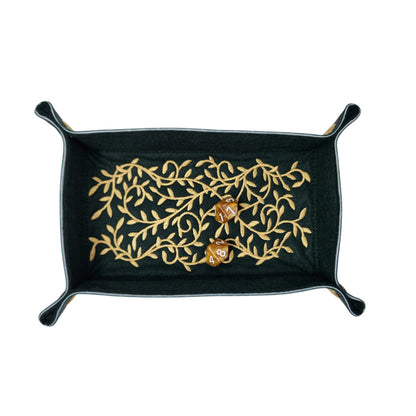 Golden vine dice tray, rectangle