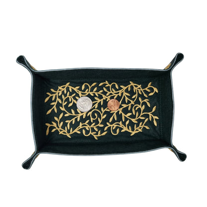 Golden vine dice tray, rectangle