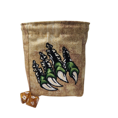 Tearing claw dice bag