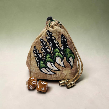 Tearing claw dice bag