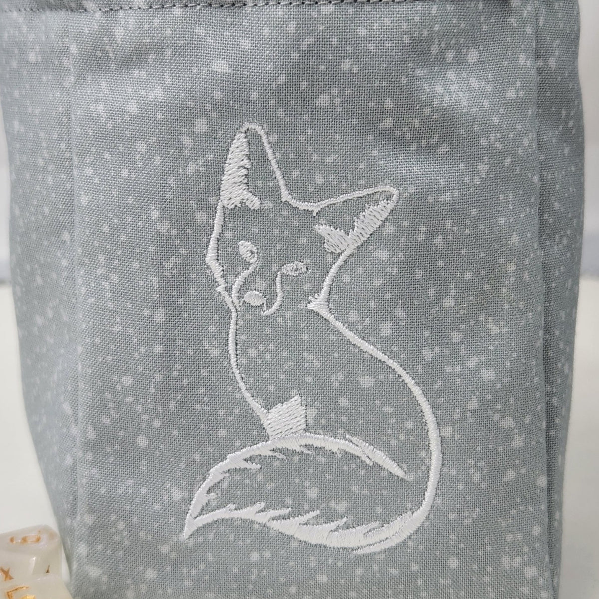 Snow Fox dice bag