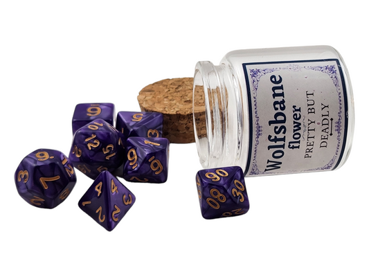 Wolfsbane dice jar