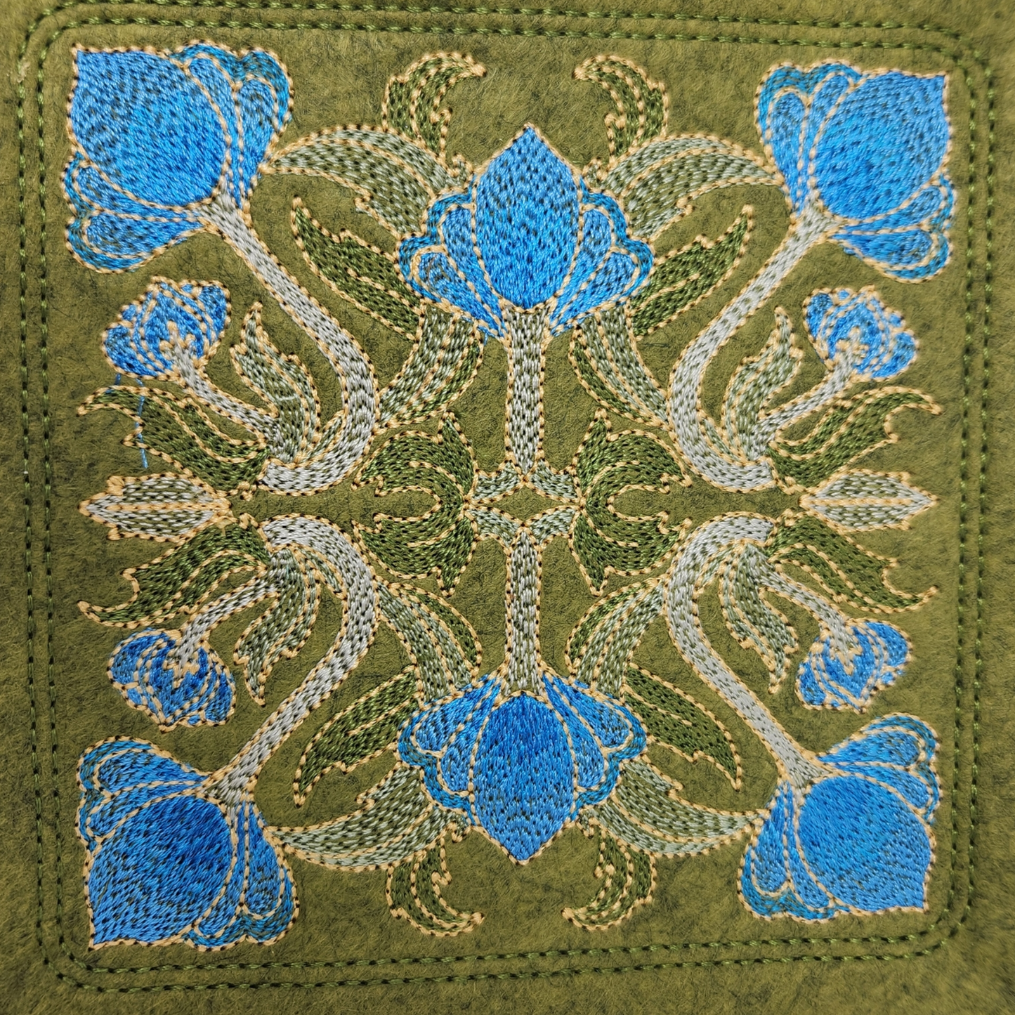 Floral art deco dice tray