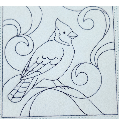 Pretty Blue Jay dice tray