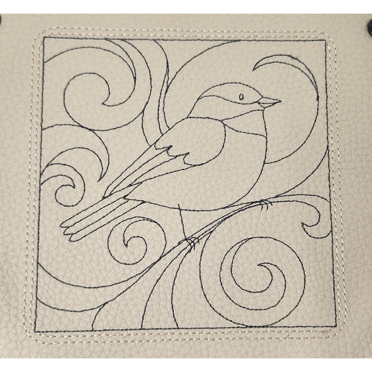 Chickadee and swirl dice tray