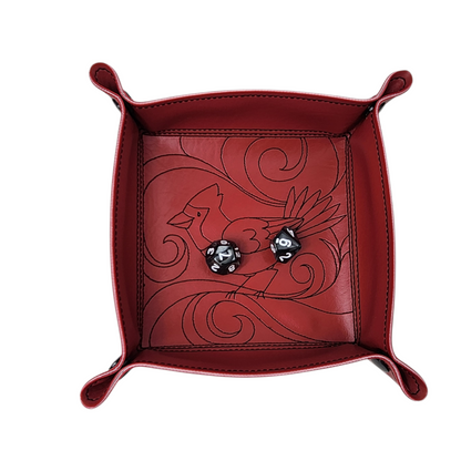 Cardinal bird dice tray