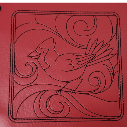Cardinal bird dice tray