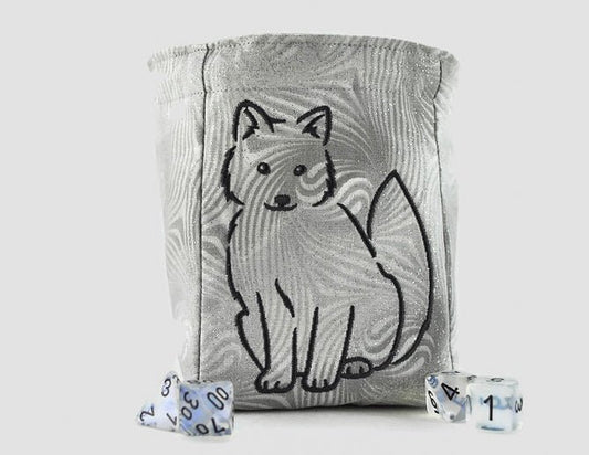 Arctic fox dice bag - Rowan Gate
