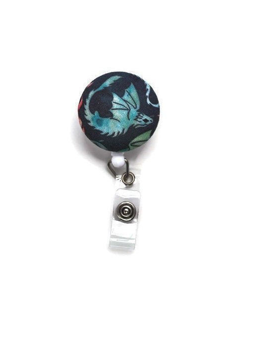 Badge reel, flying dragon - Rowan Gate