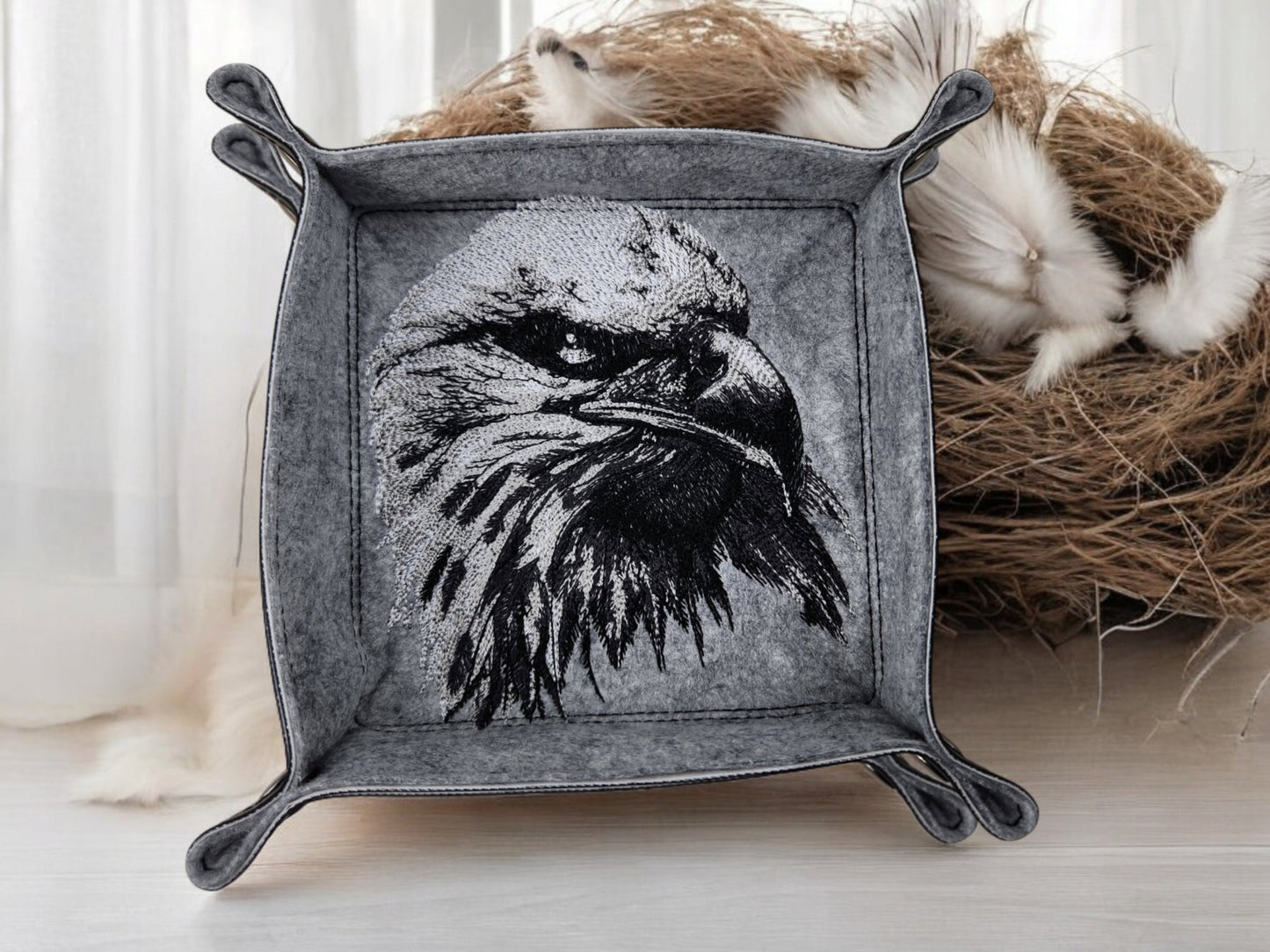 Bald Eagle dice tray, TTRPG - Rowan Gate