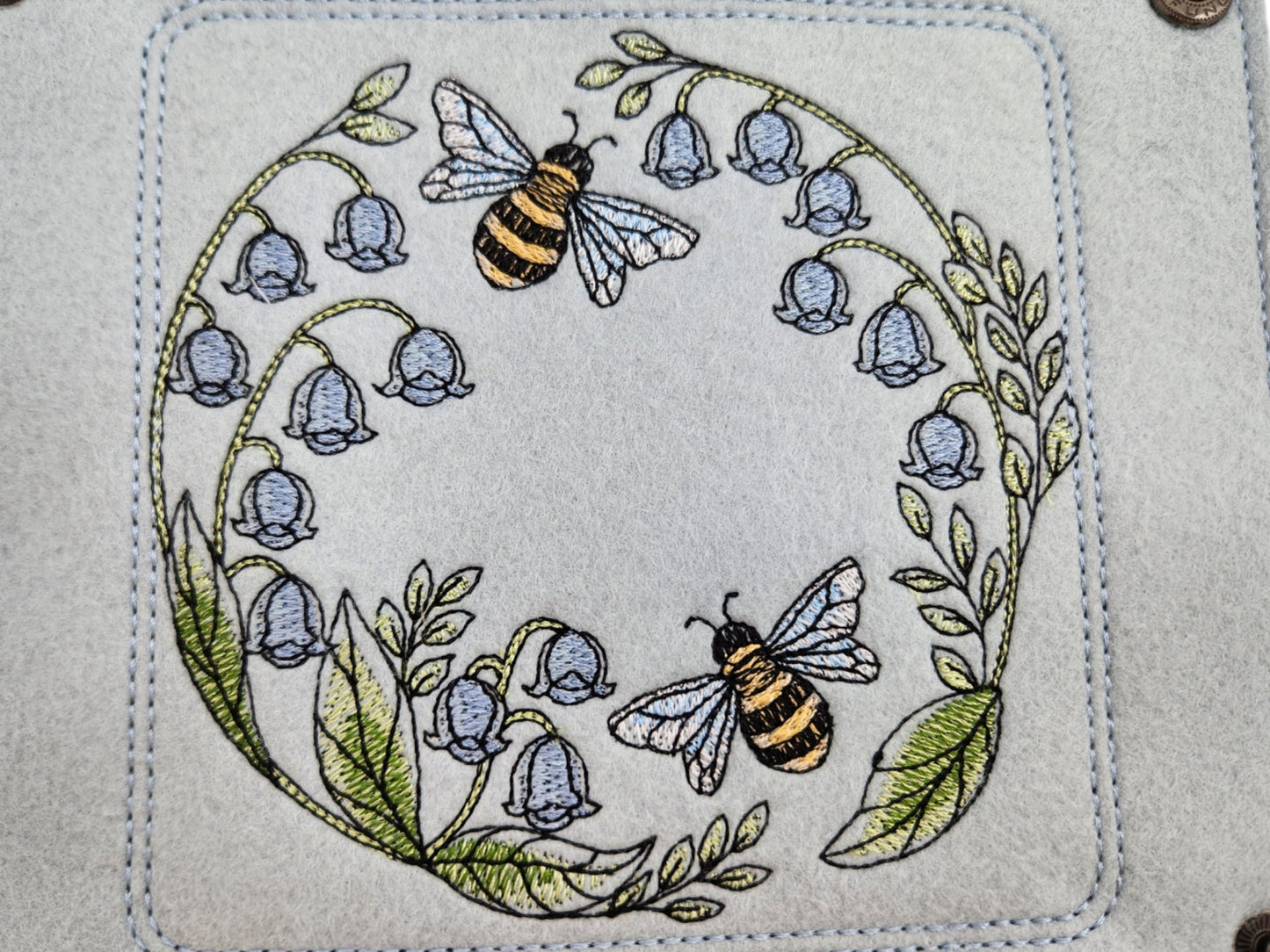 Bees and Lilly Valley dice tray - Rowan Gate