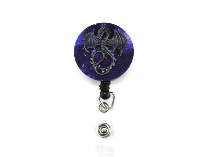 Black and Purple dragon badge reel - Rowan Gate