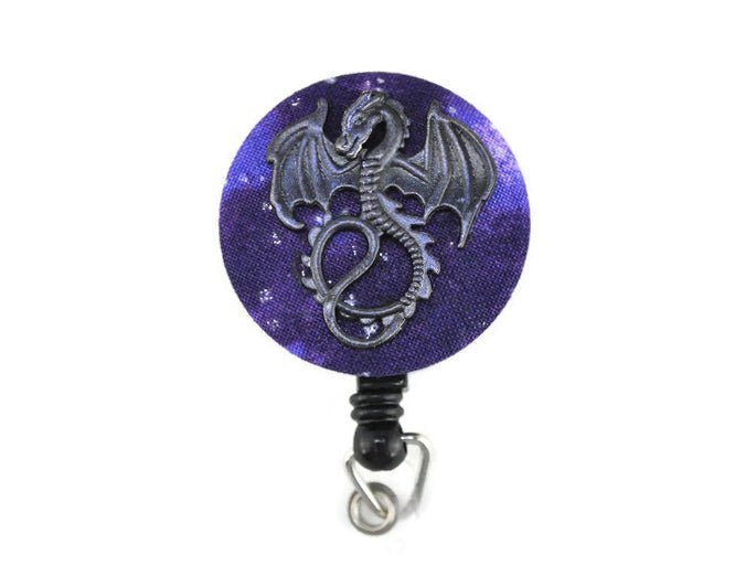 Black and Purple dragon badge reel - Rowan Gate