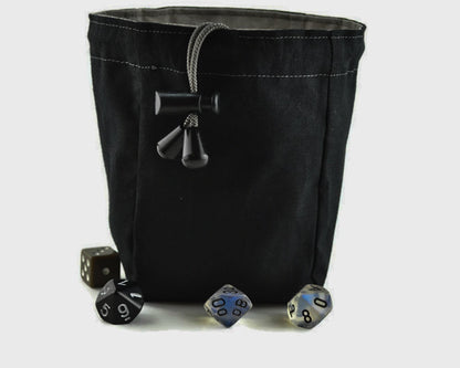 Black Rose with Moth Dice Bag - Rowan Gate