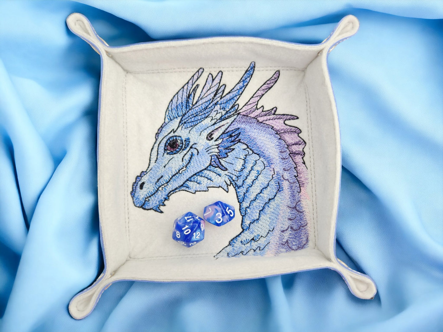 Blue dragon dice tray - Rowan Gate